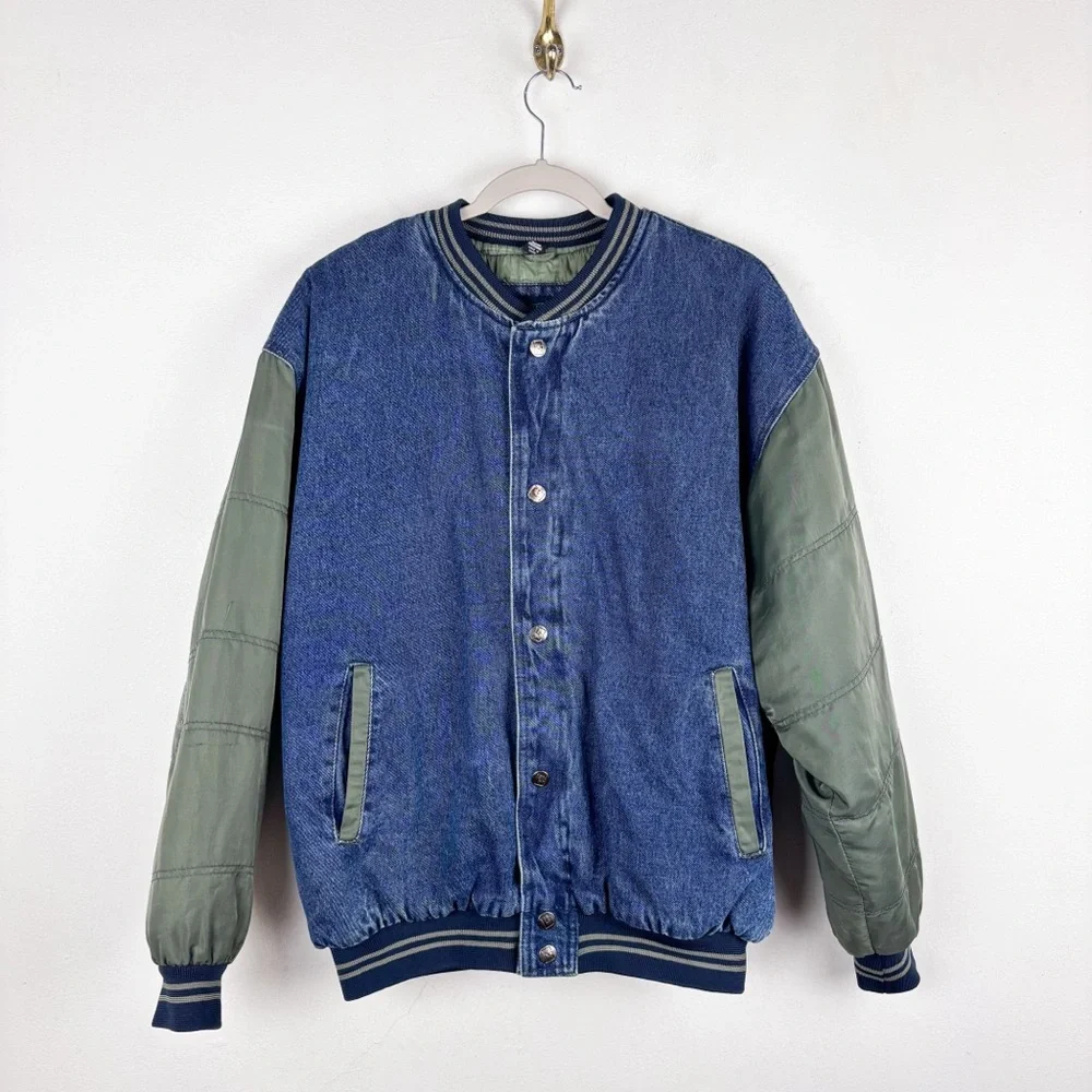 Vintage 90s Expeditions Men’s Varsity Bomber Jacket Sz L
